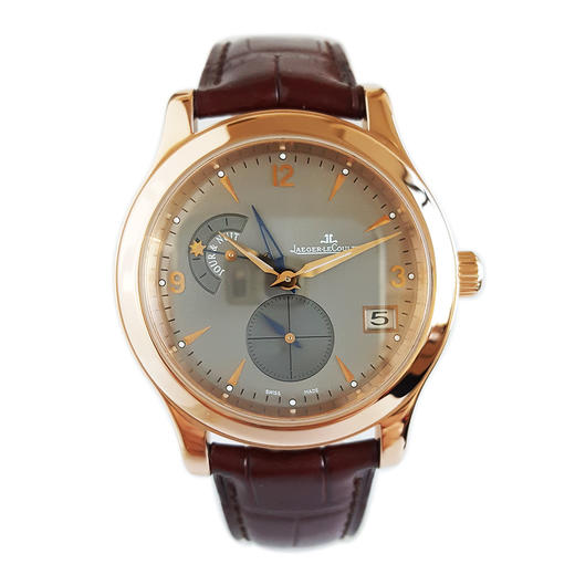 【95新】Jaeger-LeCoultre积家Q1622420自动机械机芯日期显示、双时区显示、昼夜显示40mm（男款）大师系列18k玫瑰金031125TJ18 商品图0