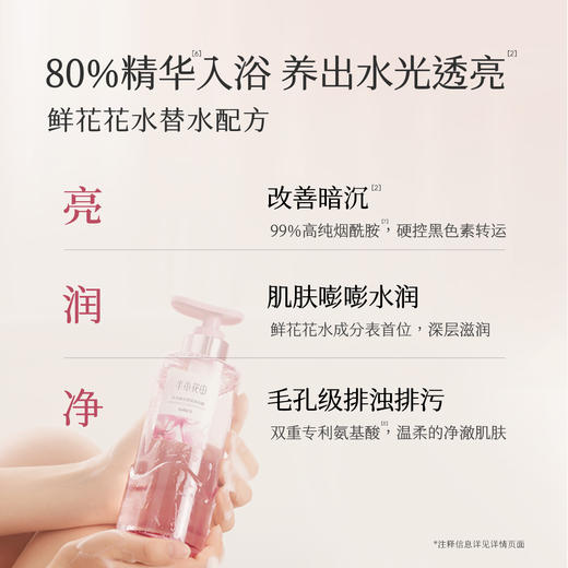 【焕亮水光肌】【双旦|年终会员日】半亩花田水光焕亮香氛沐浴露400g持久留香清洁 商品图2