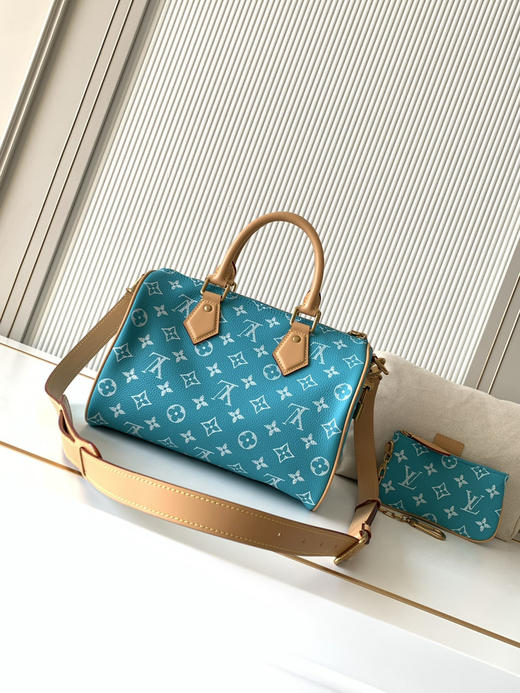秋冬特惠💰1600 渠道级LV【全钢五金 MB163c01变码芯片】te级LV 全套包装 M11561湖水绿 本款Speedy P9 Bandoulière25手袋 商品图2