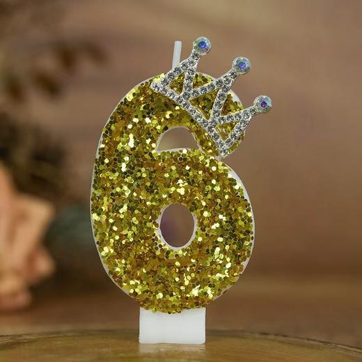 镶钻皇冠数字蜡烛-仅支持与下午茶、蛋糕一起购买配送【蛋糕配件】 商品图6