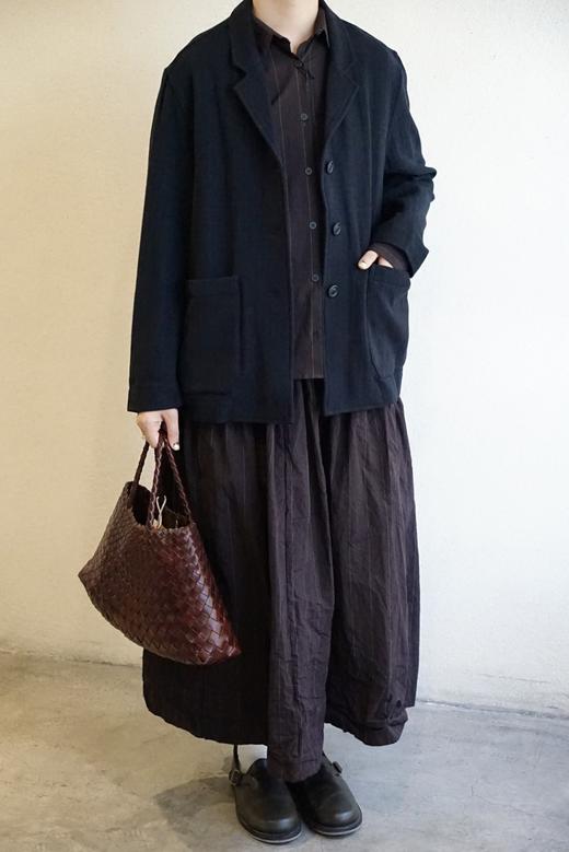 Bergfabel棕条纹修身款衬衣 商品图6