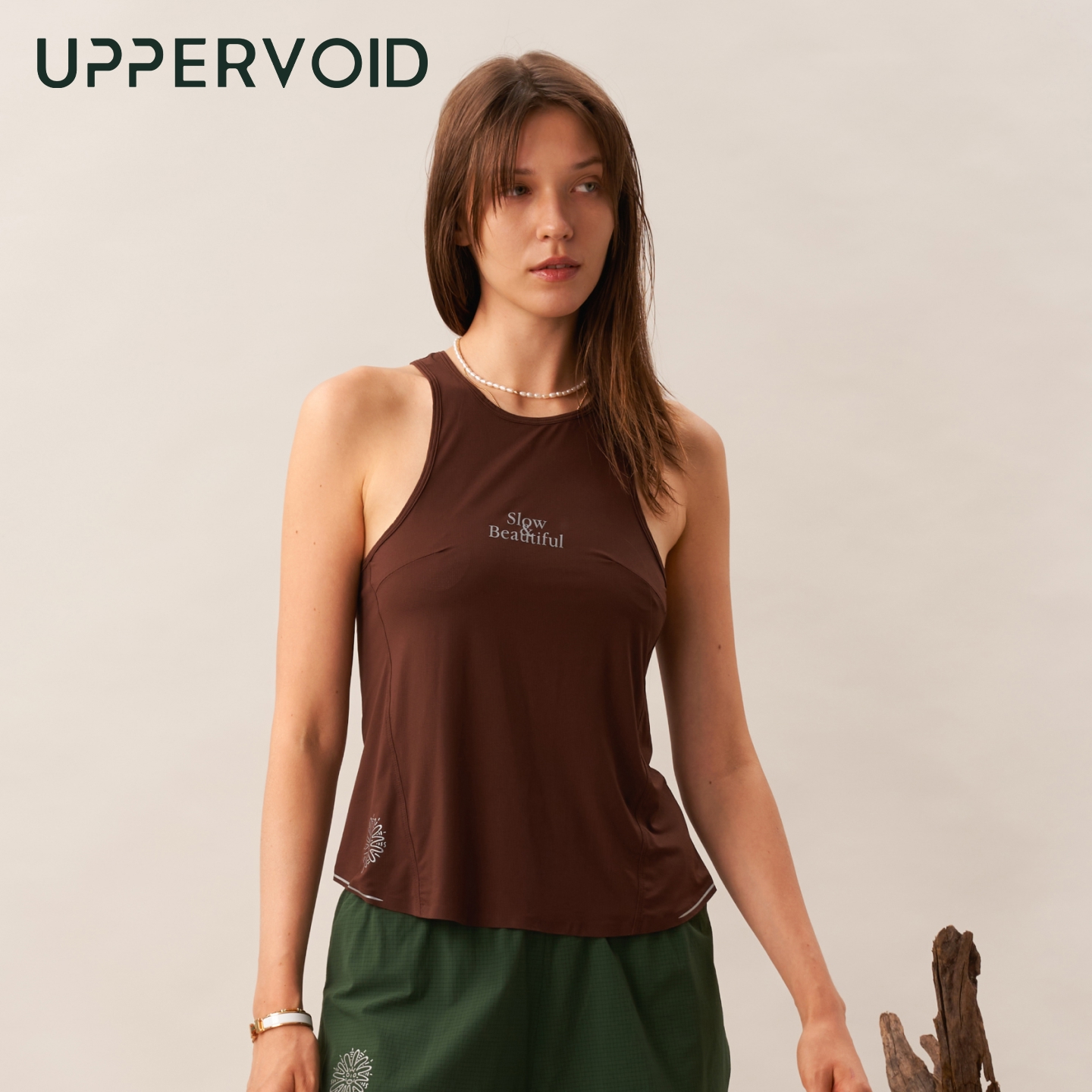 VALA背心弹力亲肤吸汗透气户外运动跑步女款UPPERVOID二普纬度