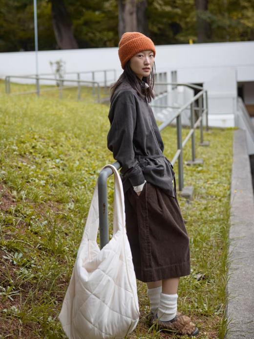 步履不停/5D45067C/半松紧巧克力棕灯芯绒六分裙裤 商品图4