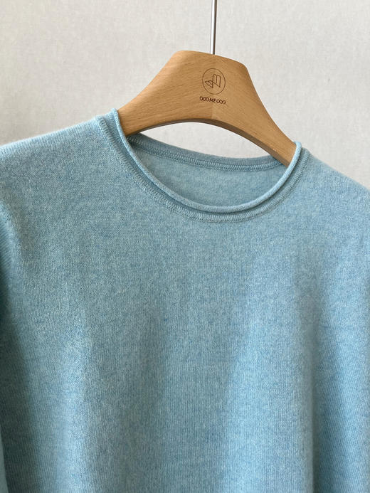 【体验羊绒】噢蜜ooomeooo冰雪蓝羊绒衫 商品图5