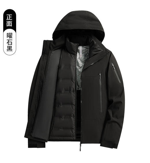【热销爆款】羽绒三合一冲锋衣｜-25℃极寒防护｜90%白鸭绒填充｜BS9808YR-LY 商品图5