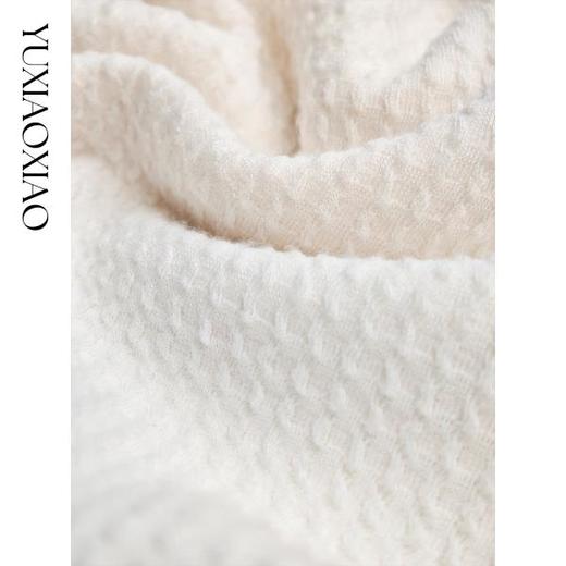 余潇潇【暖冬留白】自带时髦肌理感柔软亲肤百搭休闲加厚直筒裤秋冬 商品图2