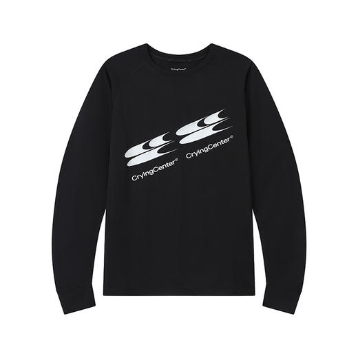 CryingCenter logo跑步羽毛球长袖速干宽松长袖TEE训练服哭喊中心 商品图4