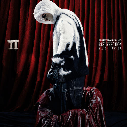 【启世录TIWILLTANG】x《狂野时代》联名系列【融迹辉阈】摩天绒影撞色宣言暖域交锋连帽毛衫 商品图3