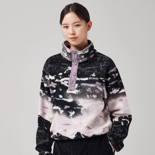 哥伦比亚女式休闲印花半开衫抓绒AR5760 商品图0