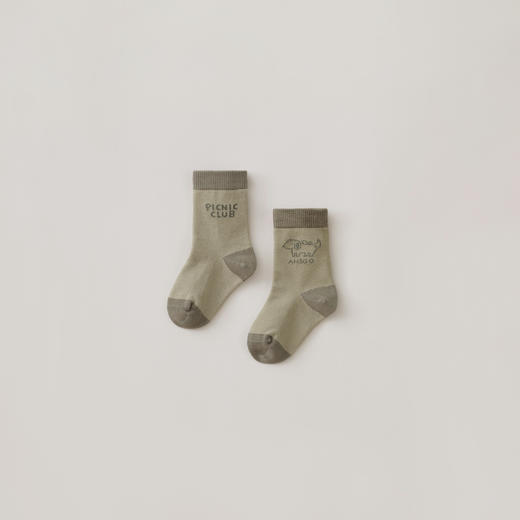 马克珍妮男童四季穿线条小狗短袜2025年新款551929 商品图1