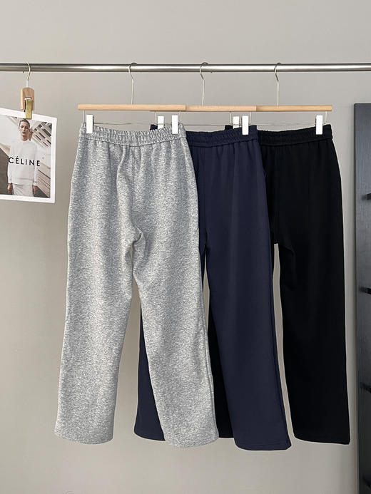 ❣️虎头冬款来袭加绒版❗一条解决粗腿弯腿❗ 【男士虎头刺绣直筒加绒卫裤】🥰420g一体加绒针织棉， 🍭外层紧密防风，内里配色银狐绒，保暖力度max！ 商品图1