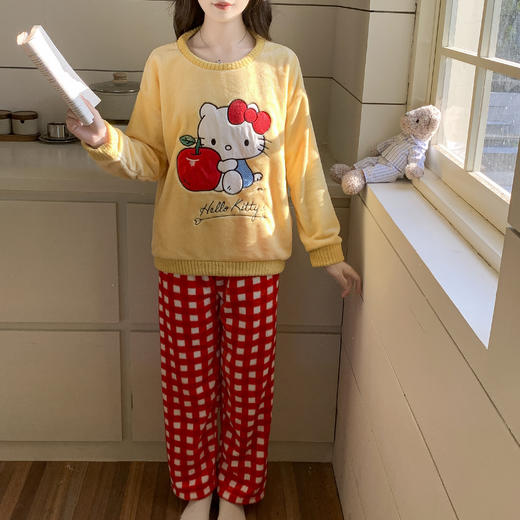 【GZ】无忧购珊瑚绒可爱套头睡衣套装家居服 （截单后3-5天发货) 商品图3