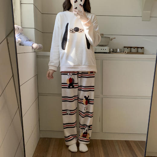 【GZ】无忧购珊瑚绒可爱套头睡衣套装家居服 （截单后3-5天发货) 商品图4