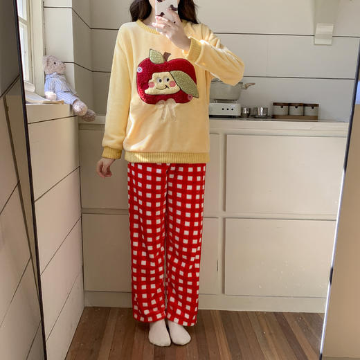 【GZ】无忧购珊瑚绒可爱套头睡衣套装家居服 （截单后3-5天发货) 商品图6