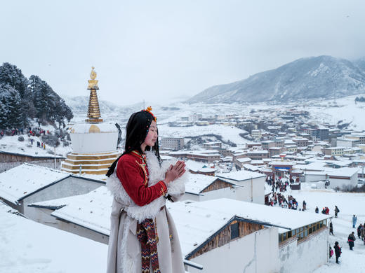 雪域藏节·光影朝圣 【甘南】 正月|郎木寺晒佛节、扎尕那、西仓亮宝节、酥油花灯会、拉卜楞寺、米拉日巴佛阁8天 商品图13