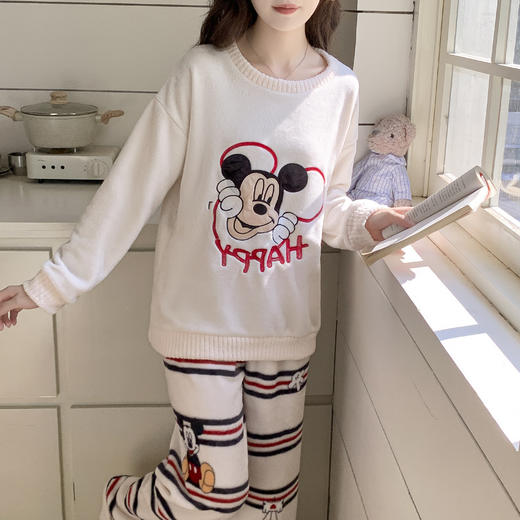 【GZ】无忧购珊瑚绒可爱套头睡衣套装家居服 （截单后3-5天发货) 商品图10