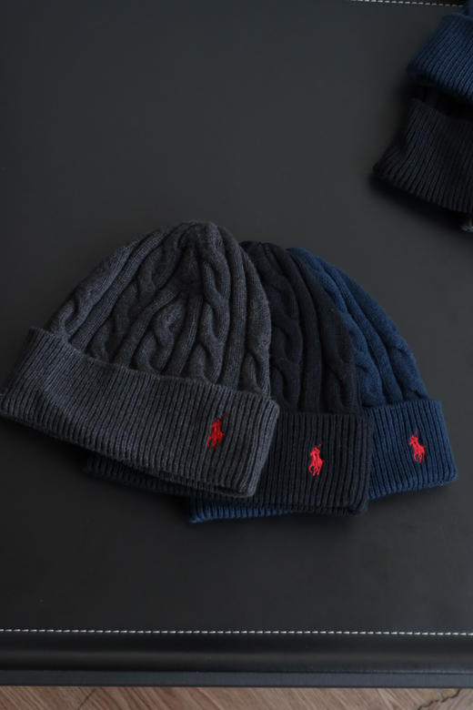 R.L 羊毛混纺 提花针织帽 冷帽 PJ045 商品图2