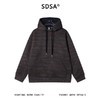 SDSA男士秋冬新款痞帅男装潮牌彩色刺绣条纹绒毛抽绳连帽卫衣百搭 商品缩略图1