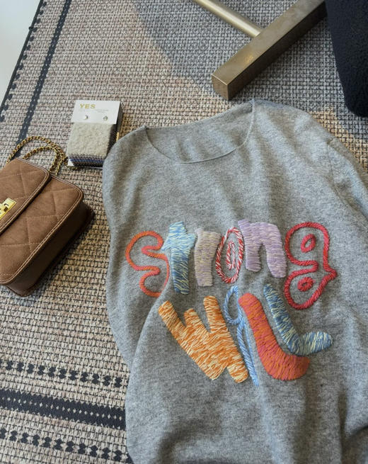 立体刺绣针织衫毛衣09181 商品图7