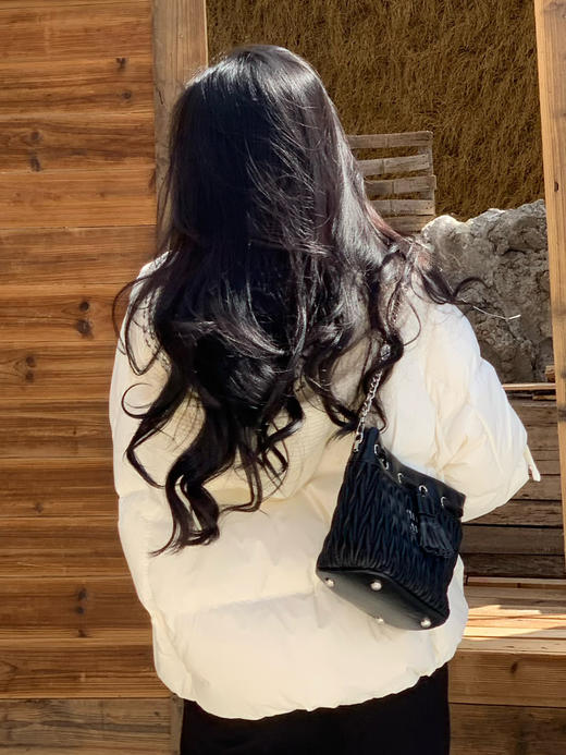 【百图lulu定制】【阳光羽绒服】清新 自然 双拼色 连帽（可拆卸）短款羽绒服 商品图7