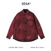 85099SDSA男士秋冬新款痞帅男装简约做旧牛仔衬衫羽绒服外套百搭时尚 商品缩略图1