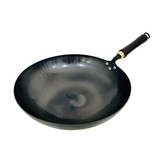 【章丘铁锅】章丘轻便款手工黑铁锅： 商品图2