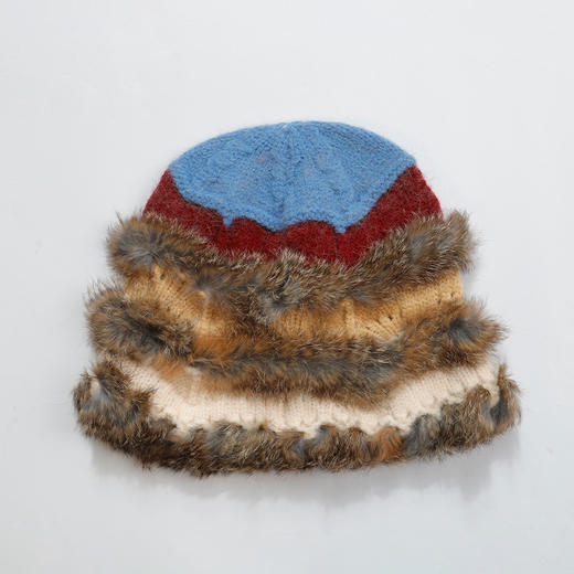 撞色针织毛绒盆帽渔夫帽-纪念日百货门店同款167044970 商品图4