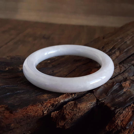 【天然正品】A货翡翠天然细腻圆条糯种紫罗兰56.5号翡翠手镯56.5号（皆取最大值）女士260625AH23 商品图3