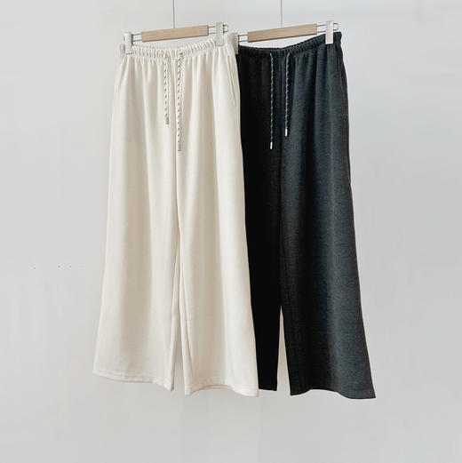 韩国订单row同款羊绒阔腿裤 商品图3