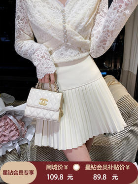 张心子【长腿特效】高腰A版百褶裙半身裙 U2511116