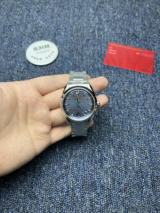 欧米茄VS海马150米系列 柚木蓝 小蓝针 6点位日历 Aqua Terra 150米腕表 8900一体机 男士腕表 表径41mm 商品图0