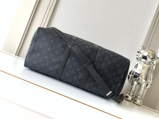 秋冬特惠💰中号45cm💰1430 大号50cm💰1530 特大号55cm💰1630 渠道级LV【精钢五金 MB163c01变码芯片】M40569 M40568 M40605黑花旅行手提包 商品图3