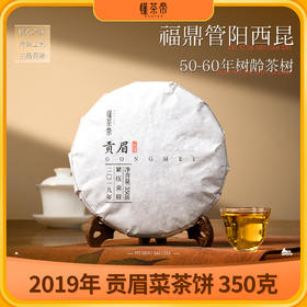 懂茶帝高山茶福鼎白茶高山老白茶2019年西昆菜茶贡眉饼350g