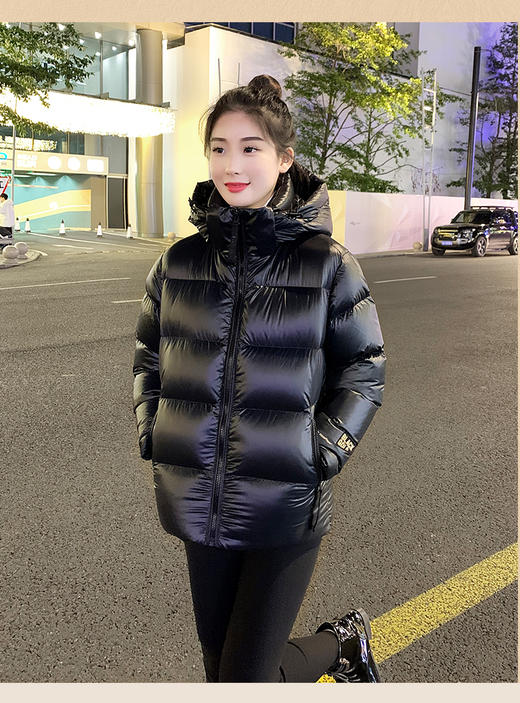 【热卖爆款】90黑金鹅绒服中长款短款花羽辰黑金鹅绒服情侣款FS-63 商品图6