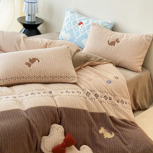 自然醒280g仿羊毛绒全消光牛奶绒四件套MT 商品图11