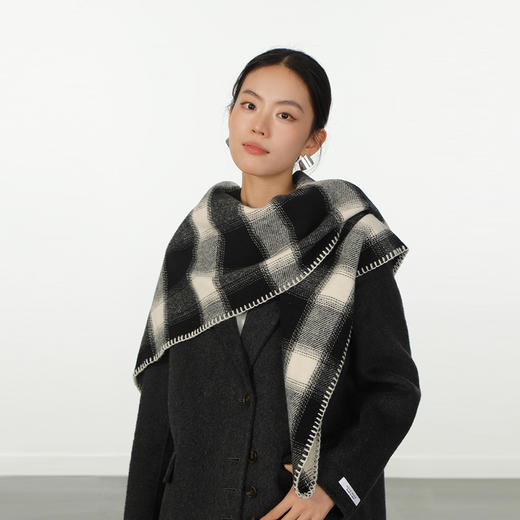 复古格纹多用披肩女围巾-纪念日百货门店同款166595471 商品图0