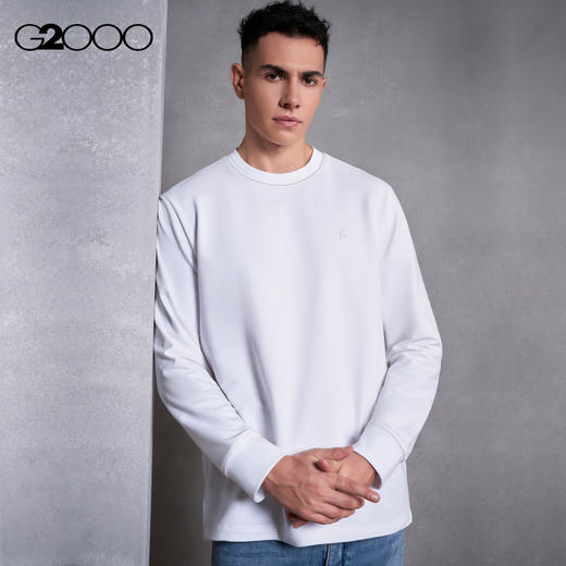 G2000男装FW25【棉质舒适弹】印花LOGO休闲百搭T恤58141012 商品图0