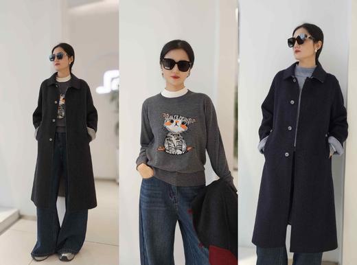 581331植绒阔腿牛仔裤 商品图5