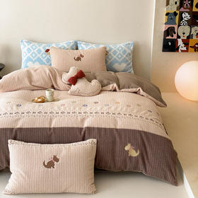 自然醒280g仿羊毛绒全消光牛奶绒四件套MT