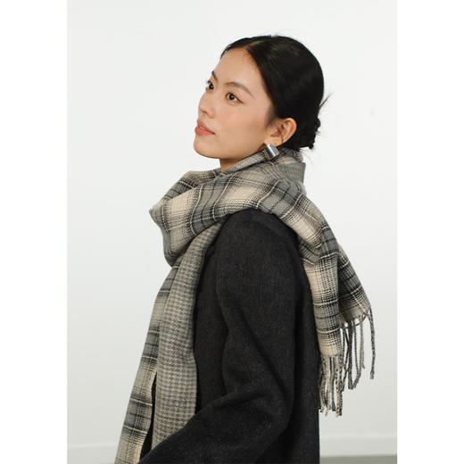 淡系格纹简约围巾-纪念日百货门店同款165200529 商品图4