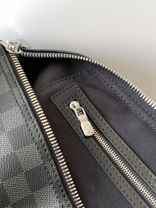 秋冬特惠💰中号45cm💰1430 大号50cm💰1530 特大号55cm💰1630 渠道级LV【精钢五金 MB163c01变码芯片】M41418 M41416 M41414黑格旅行手提包 商品图8