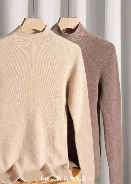 🏆100%纯山羊绒！鄂尔多斯工厂直出❗️金标❗️【女士半高领修身坑条打底衫】集团亏清 本团1折不到！要高货的看过来！✅金标水洗唛，无缝一体成衣设计！礼盒包装！✅半高领领型！秋冬顶好搭的款式！ 商品图9