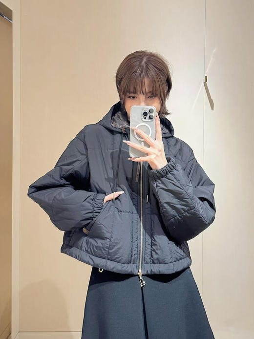 驴家 25秋冬新款 束腰老花连帽外套(TM) 商品图2