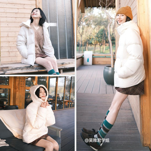 【爆品主推】轻松羽绒|森马羽绒服男三防外套情侣冬装2025新款连帽上衣抗静电 商品图4