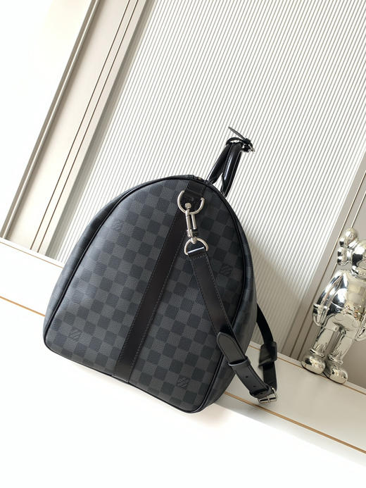 秋冬特惠💰中号45cm💰1430 大号50cm💰1530 特大号55cm💰1630 渠道级LV【精钢五金 MB163c01变码芯片】M41418 M41416 M41414黑格旅行手提包 商品图1