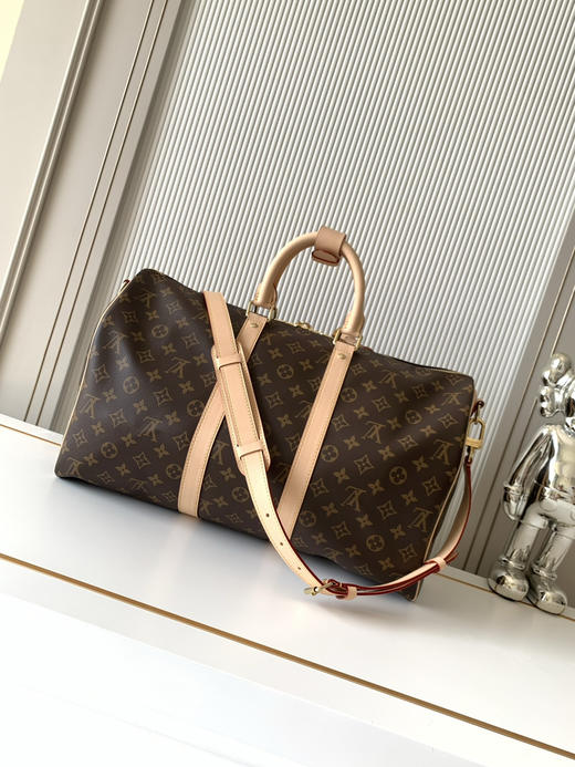 秋冬特惠💰中号45cm💰1480 大号50cm💰1580 特大号55cm💰1680 渠道级LV【全钢五金 MB163c01变码芯片】M41418 M41416 M41414老花旅行手提包 商品图2