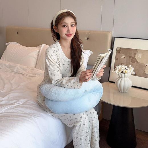 【同款深睡抱抱枕】A类母婴面料 柔软亲肤 隐藏式拉链头 呵护JI椎 三点支撑 双波浪曲线设计 为侧睡量身定制 商品图6