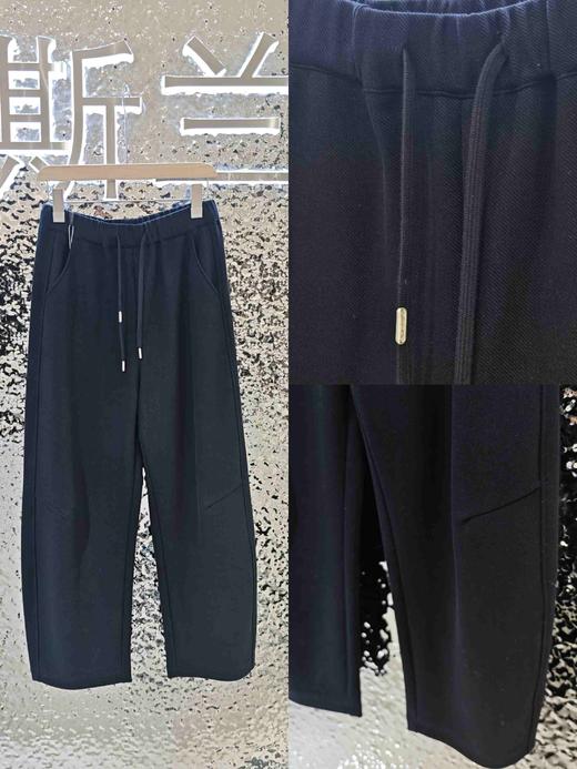 502812斜纹抽绳弯刀裤 商品图0