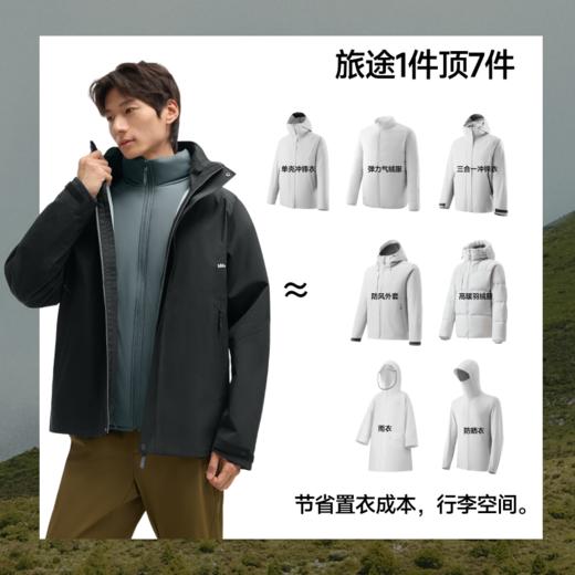 【云粉节】【2件8.5折】6楼蕉下男士弹力气绒冲锋衣（可拆帽、高暖内胆）LS103【吊牌价】1499.00 商品图4