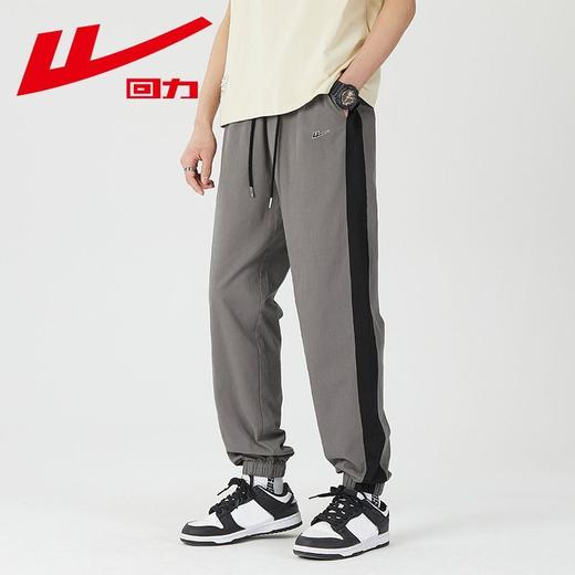 回力纯棉束脚裤子男2025夏季新款美式高街运动裤春秋宽松休闲长裤 商品图0